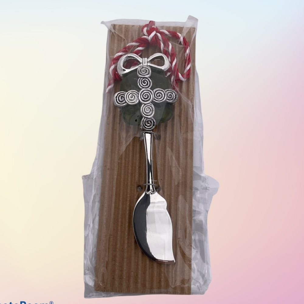 Holiday Mini Present Cheese, Pate or Butter Spreader by Mud Pie